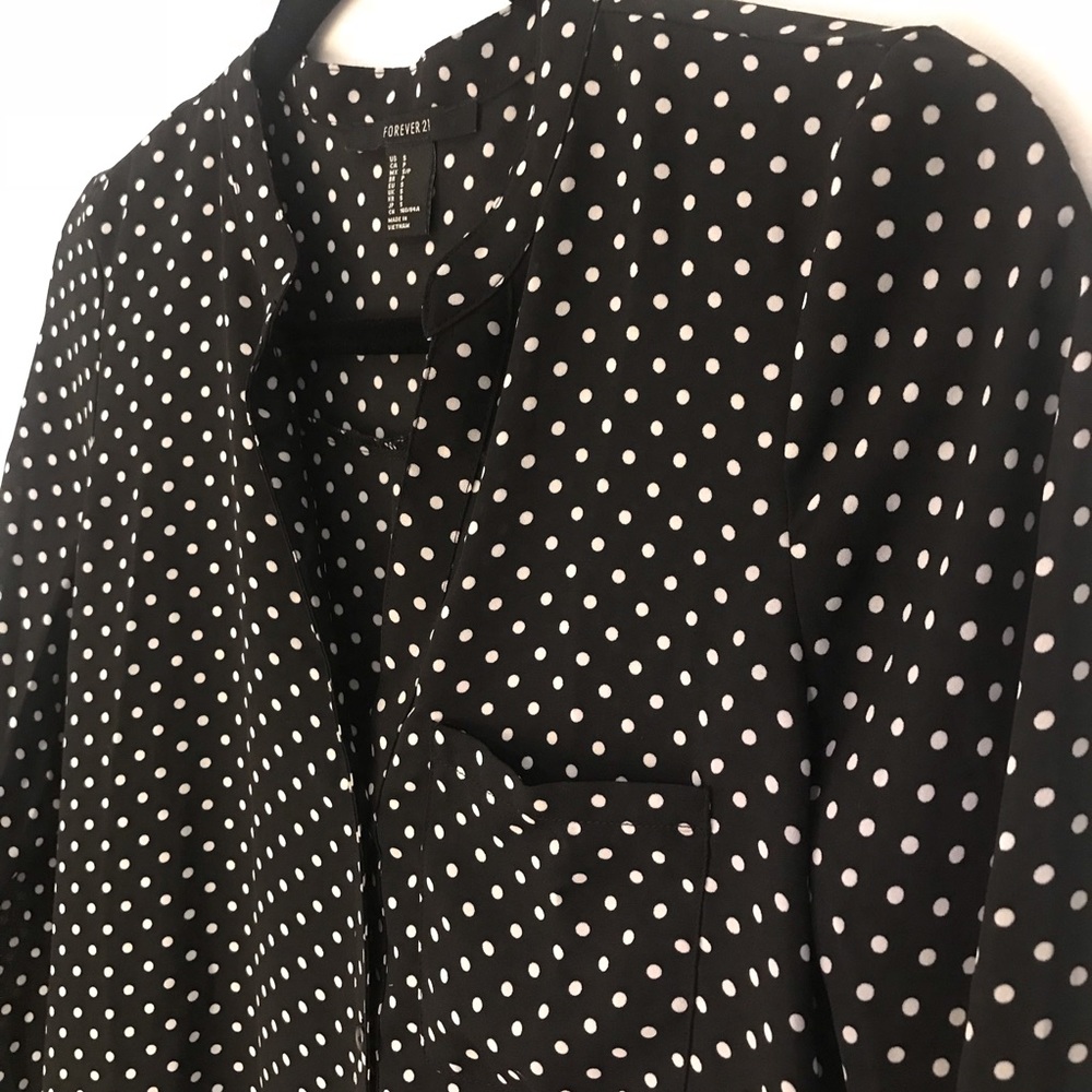 Black and White Polka Dot Blouse